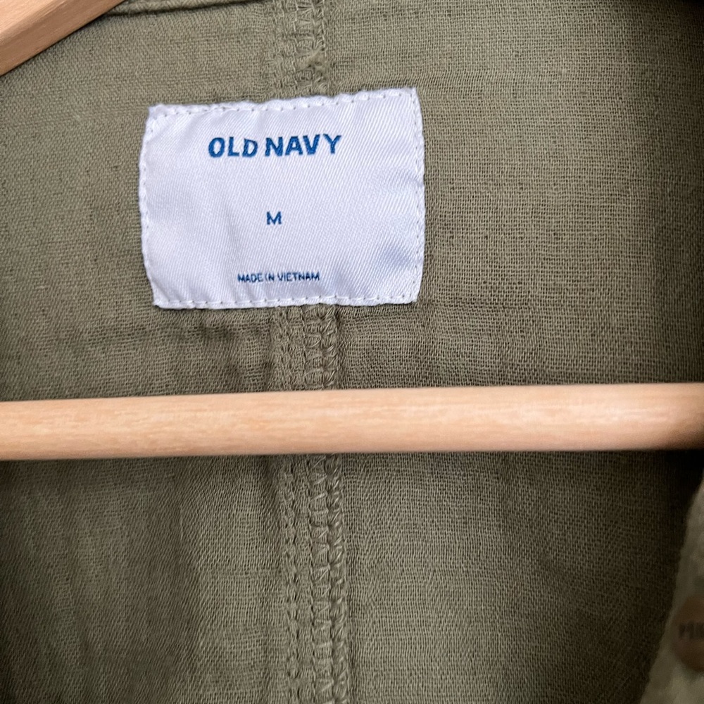 Old navy cropped textured utility jacket